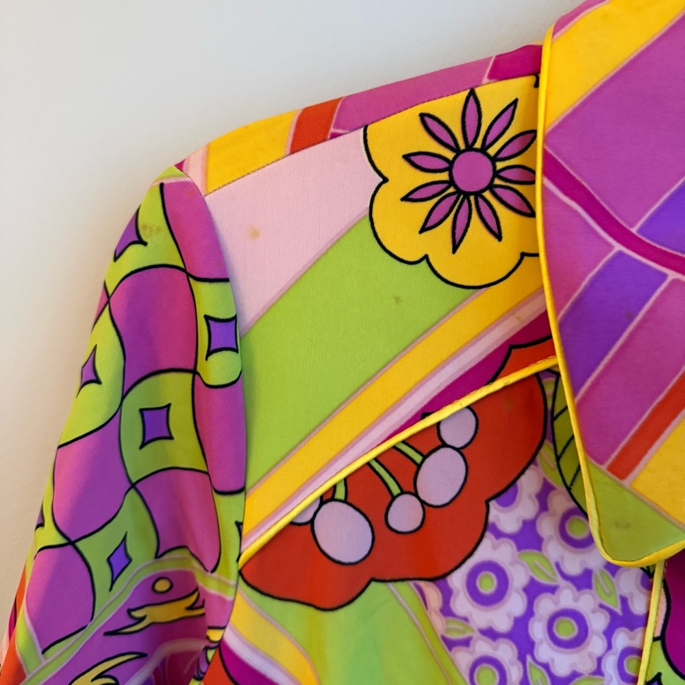 Ginger & Java Vibrant Geometric Floral Mini Dress - image 6